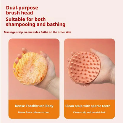 Soft Silicone Body Scrubber Scalp Exfoliating Non-Irritating Body Wash Massager Bath Shower Skin Care Tool