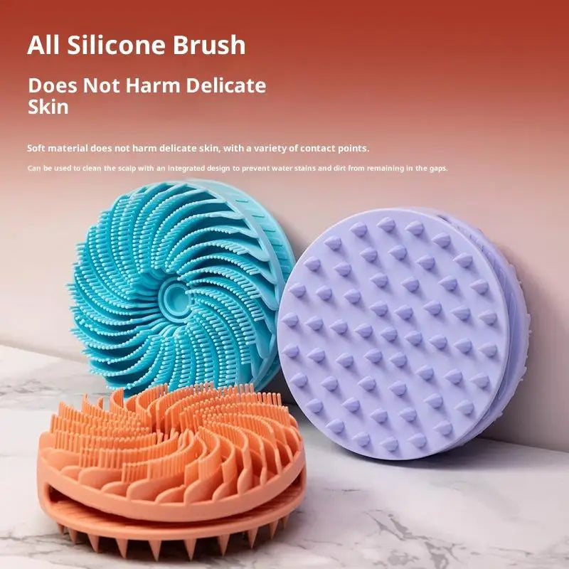 Soft Silicone Body Scrubber Scalp Exfoliating Non-Irritating Body Wash Massager Bath Shower Skin Care Tool